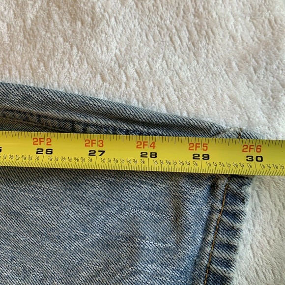 Levi's 550 Jean Y2K Distressed Vintage 100% Cotton Relaxed Fit Straight W38 L32 - Picture 10 of 12